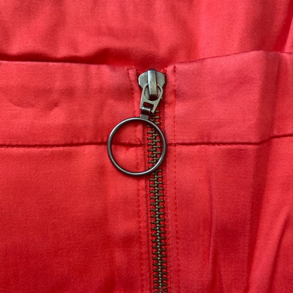French Connection Coral Linen Strapless Dress - Picture 6 of 6